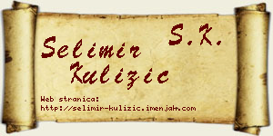 Selimir Kulizić vizit kartica